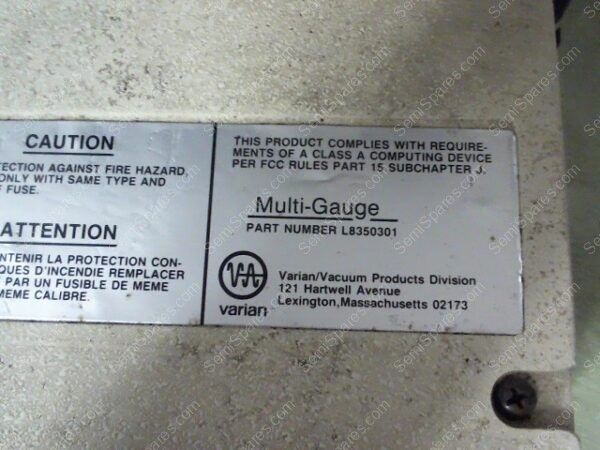L8350301 | VARIAN L8350301 MULTI-GAUGE CONTROLLER - Image 8