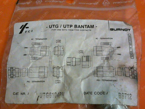UTG6104PN | FCI BURNDY UTG UTP BANTAM UTG6104PN CONNECTOR ASSEMBLY - Image 2