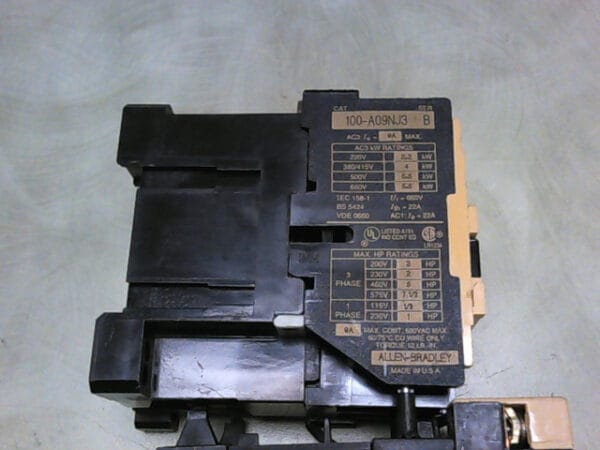100-A09NJ3 | ALLEN-BRADLEY CAT 100-A09NJ3 SERIES B With 193-BSB 80 B - Image 4