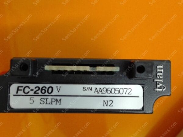 FC-260V | MASS FLOW CONTROLLER MODEL FC-260V,5 SLPM,N2,S/N  AA9605072 - Image 3