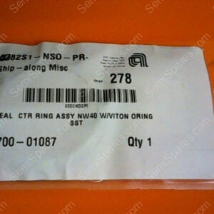 3700-01087 | SEAL CTR RING ASSY NW40 W/VITON ORING SST 3700-01087