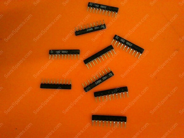 65-0001-020 | RES, PAK, 1K, 10 PIN SIP 9 ELEM (3,500) - Image 2