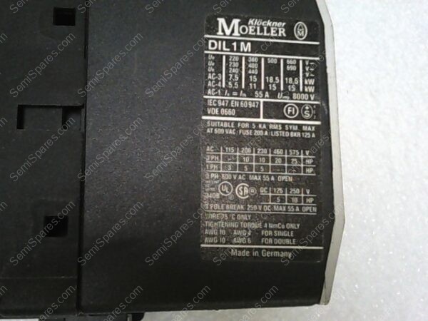 DIL 1 M | MOELLER DIL1M 3-PHASE IEC RATED CONTRACTOR - Image 4
