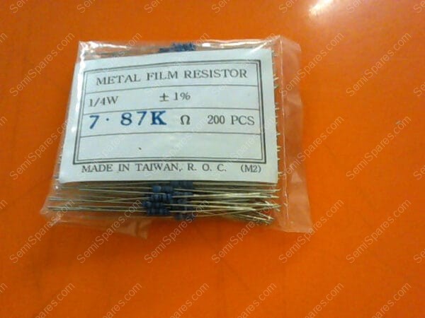 7.87KXBK-ND | RES 7.87K OHM 1/4W 1% AXIAL - Image 4