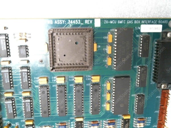 2X-MCU | FUSION SEMICONDUCTOR PWB ASSY 344531, REV. C, 2X-MCU 6MFC GAS BOX INTERFACE BOARD - Image 4