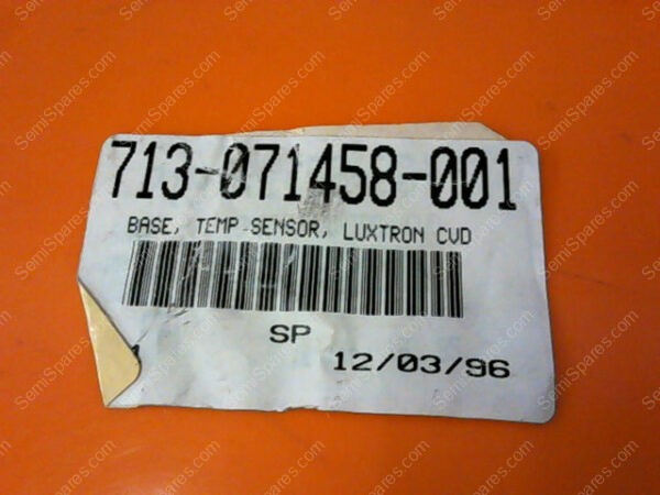 713-071458-001 | BASE, TEMP SENSOR, LUXTRON CVD - Image 3
