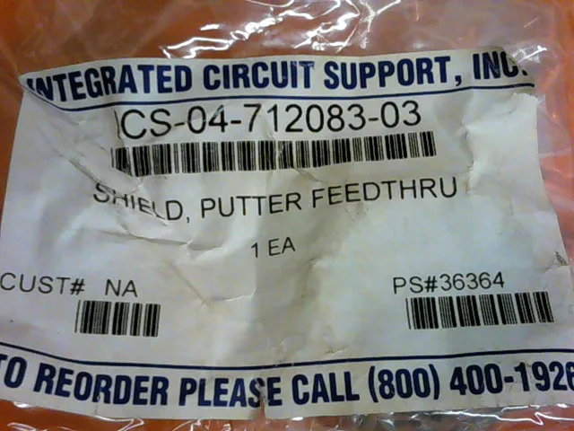ICS-04-712083-03 | INTEGRATED CIRCUIT SUPPORT, INC SHIELD, PUTTER FEEDTHRU ICS-04-712083-03 - Image 4