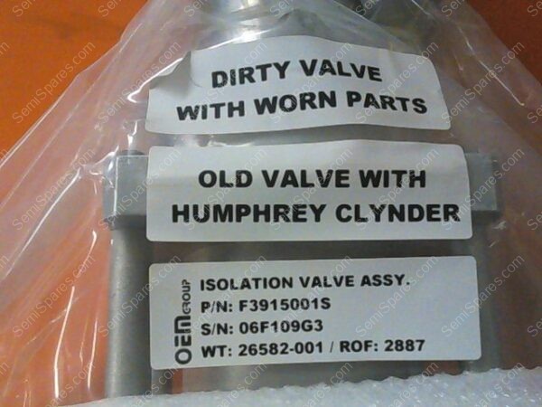 VL-4250-77 | VALVE, P/N F3915001S, ISOLATION - Image 2