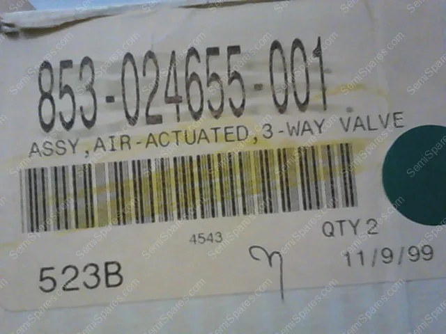 853-024655-001 | ASSY,AIR-ACTUATED,3-WAY VALVE - Image 3