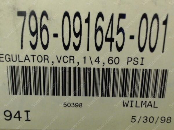 796-091645-001 | REGULATOR,VCR,14,60 PSI - Image 4
