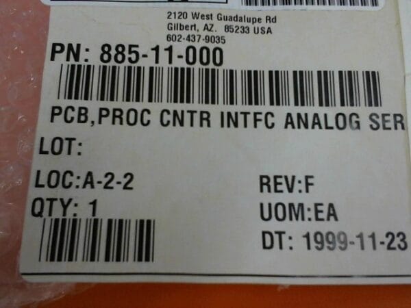 BD-5555-00 | PC BOARD, PROCESS CONTROL #885-11-000 - Image 5