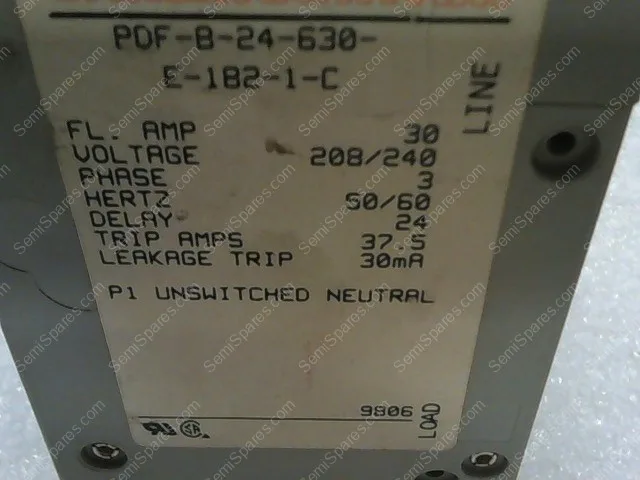 PDF-B-24-630-E-1B2-1-C | CIRCUIT BREAKER 30A 208/240V 50/60HZ - Image 3