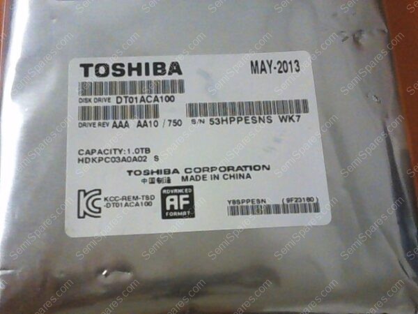 CH-0720-00 | HARD DRIVE, SEAGATE, 1TB, 3.5, DT01ACA100 - Image 2