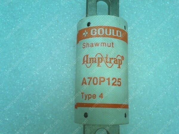 A70P125 | A70P125-4 SEMICONDUCTOR FUSE 125A AMP 700V-AC-DC - Image 2