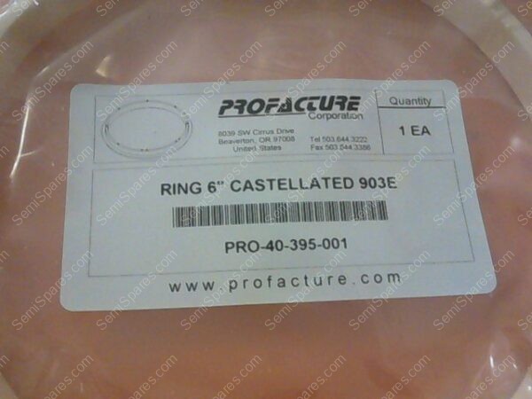 PE-0520-00 | P/N PRO-40-395-0001, RING 6" CASTELLATED 903E