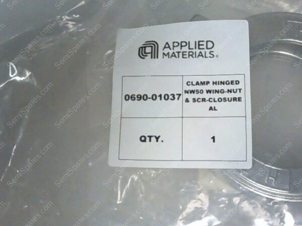 0690-01037 | CLAMP HINGED NW50 WING-NUT & SCR-CLOSURE - Image 3