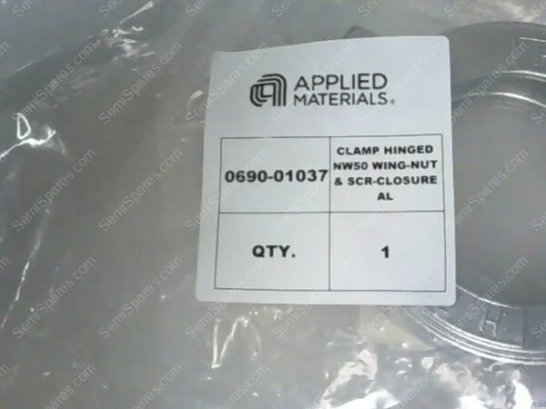 0690-01037 | CLAMP HINGED NW50 WING-NUT & SCR-CLOSURE - Image 3