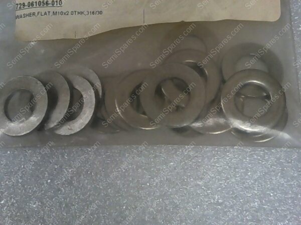 729-061056-010 | WASHER, FLAT, M10X2.0THK, 316/304 - Image 2