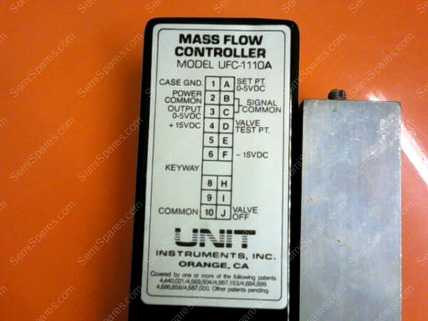 UFC-1110A | UNIT INSTRUMENTS, INC MASS FLOW CONTROLLER UFC-1110A S/N C11-65955 - Image 7