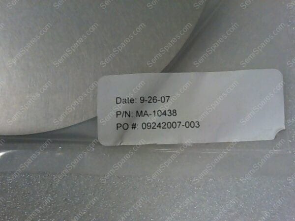 MA-10438 | PASTE WAFER PLATE WITH FLAT EDGE - Image 2