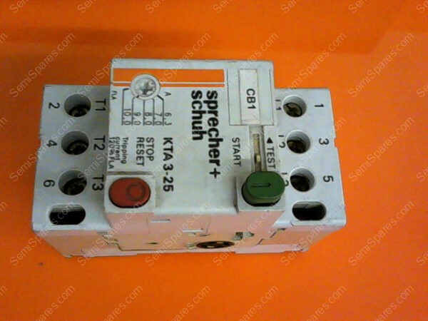 KTA3-25 | SPRECHER+SCHUH KTA 3-25 CIRCUIT BREAKER KTA3-25 P/N KTA3-25 - Image 6