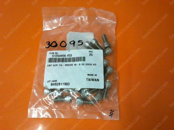 51254456 | CAP SCR 1/4-20X5/8 18-8 SOCK HD PN/51254456 (PACK OF 25) - Image 4