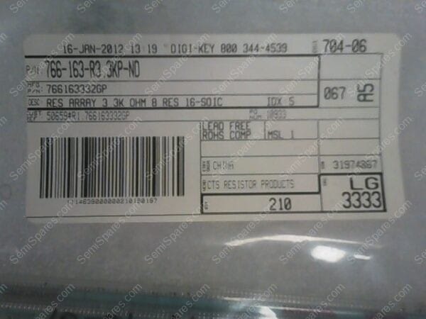 766-163-R3 .3KP-ND | RES ARRAY 3.3K OHM 8 RES 16-SOIC - Image 5