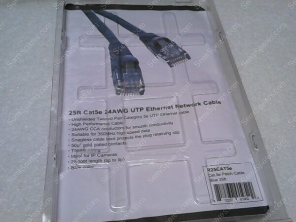 R25CAT5E CABLE | 25FT CAT5E 24AWG UTP ETHERNET NETWORK CABLE - Image 2
