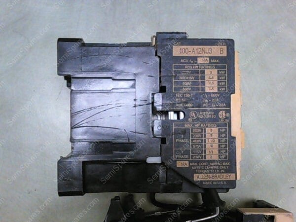 100-A12NJ3 | ALLEN BRADLEY CAT 100-A12NJ3 SERIES B With 193-BSB 80 B - Image 4