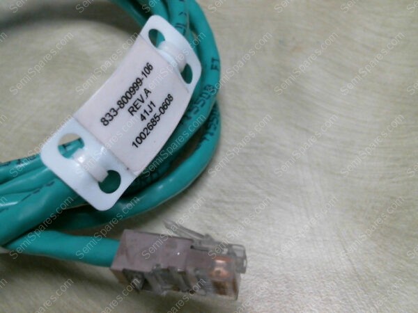 833-800999-106 | 833-800999-106,REV A, 41J1,2P2B, 1002685-0608 CAT5E GREEN ETHERNET PATCH CABLE - Image 4