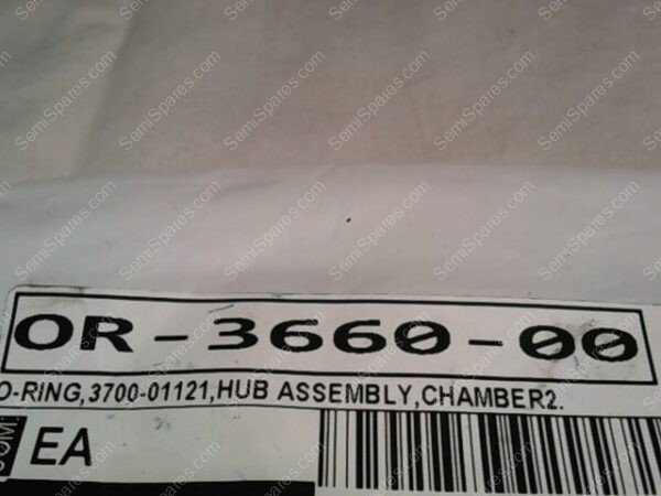 OR-3660-00 | O RING 3700-01121,HUB ASSEMBLY CHAMBER 2 - Image 2