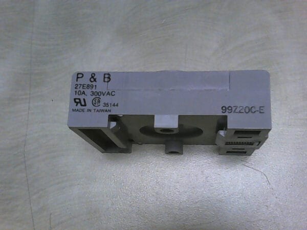 27E891 | P & B 27E891 RELAY SOCKET, DIN RAIL, SCREW, 8 PINS, 10A, 300VAC - Image 5