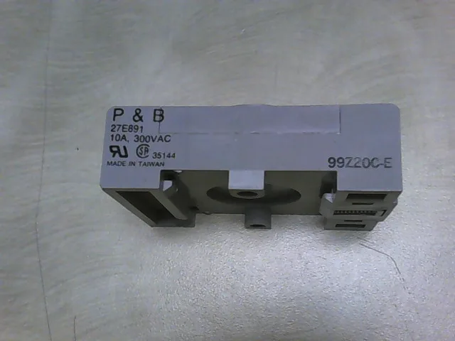 27E891 | P & B 27E891 RELAY SOCKET, DIN RAIL, SCREW, 8 PINS, 10A, 300VAC - Image 5