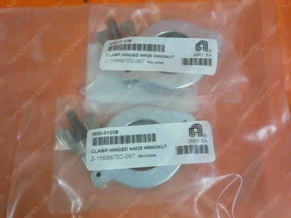 0690-01038 | CLAMP HINGED NW25 WING -NUT & SCR - CLOSURE AL - Image 3