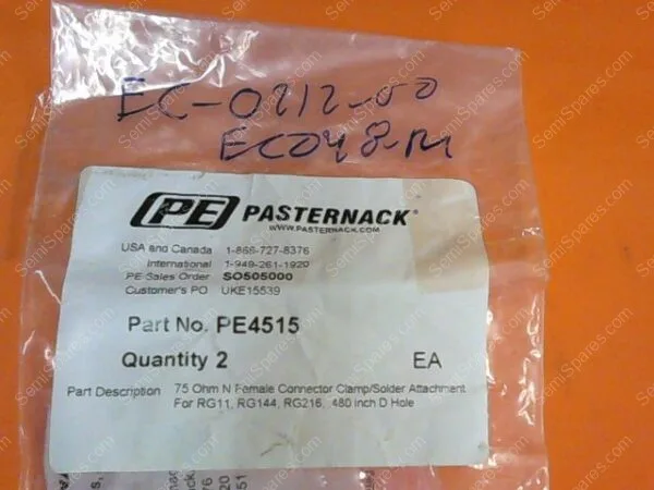 EC-0212-00 | CONN,N,MALE,75OHM,PN PE4515 - Image 4