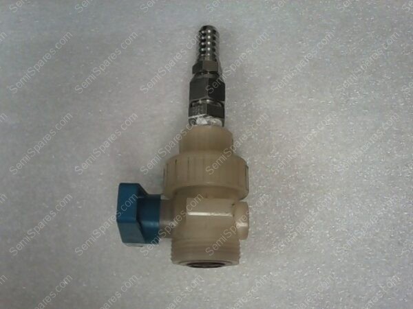 UNION BALL VALVE | TRUE BLUE PLAST-O-MATIC UNION BALL VALVE, WITH SWAGELOK 316 GSG FITTING - Image 5
