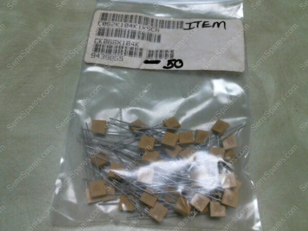 CK06BX104K | MULTILAYER CERAMIC CAPACITORS MLCC-LEADS 100VOLTS.1UF 10% 0.1 - Image 4