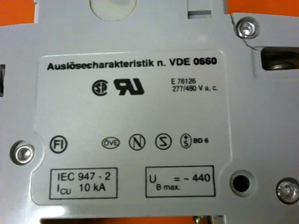 VDE 0660 | ABB/AUSLOSECHARAKTERISTIK VDE 0660 CIRCUIT BREAKER - Image 4