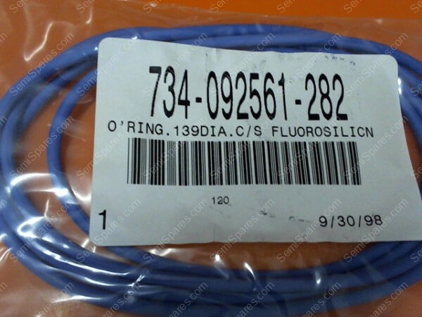 734-092561-282 | O'RING.139DIA.C/S FLUOROSILICN - Image 2