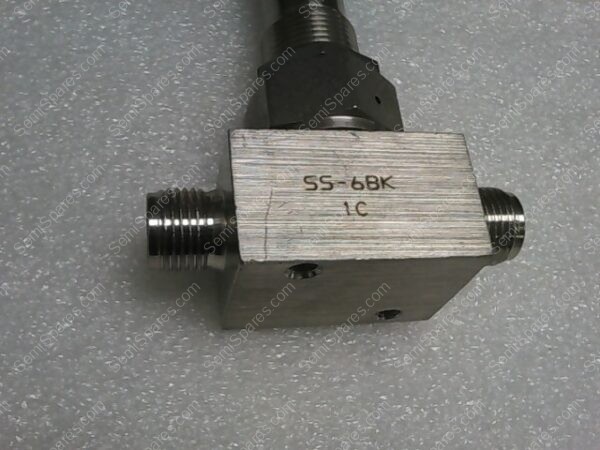 SS-6BK | STAINLESS STEEL BELLOWS SEALED VALVE, GASKETED, PCTFE STEM TIP3/8" TUBE FITTING - Image 5