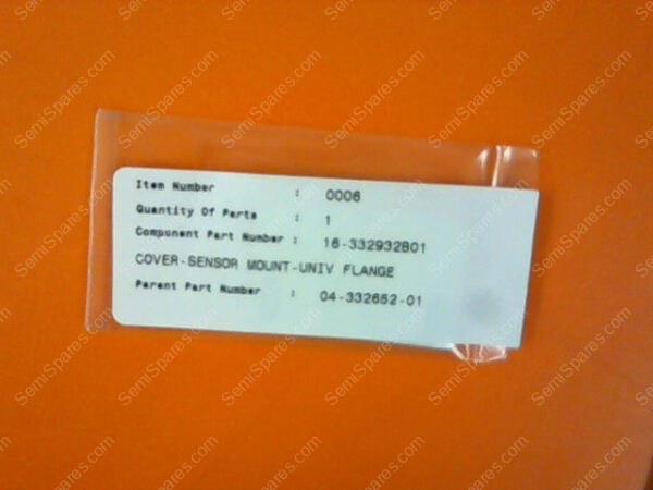 16-332932B01 | COVER,SERSOR,MOUNT-UNIV,FLANGE - Image 2