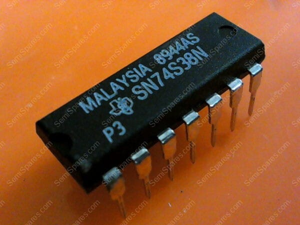 SN74S38N | TI SN74S38N 14-PIN PLASTIC DIP NAND OPEN COLLECTOR IC - Image 4
