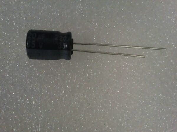 CP 20 | 220UF ECA 1VM 221B C1, C2, C57, ELECTROLYTIC CAPACITOR - Image 4