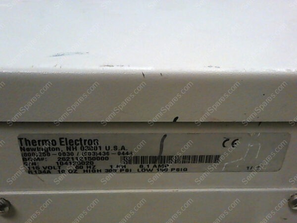 104125020 | CHILLER, NESLAB, MODEL#M-33,2621121-510000, 104125020, 115 VOLTS 60HZ 1PH 8.1AMP, R134A 10 OZ HIGH 300 PSI, LOW 150 PSIG - Image 4
