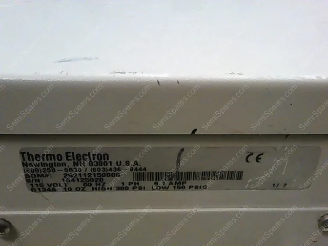 104125020 | CHILLER, NESLAB, MODEL#M-33,2621121-510000, 104125020, 115 VOLTS 60HZ 1PH 8.1AMP, R134A 10 OZ HIGH 300 PSI, LOW 150 PSIG - Image 4