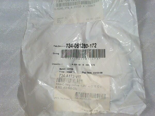 734-061280-172 | O-RING, VTN, 8.237ID, X, .103CS - Image 2