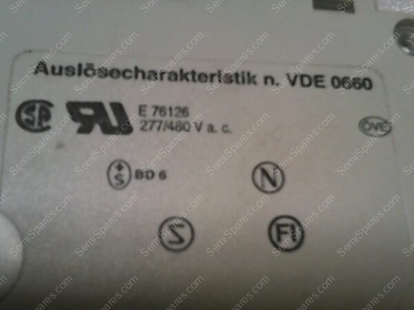 S 271 K 4 A | S 271 K 4 A CIRCUIT BREAKER 1 POLE E76126 277/480 VAC - Image 4