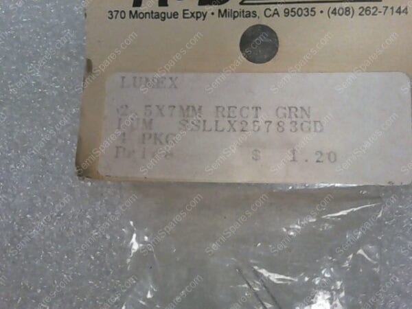 SSL LX25783GD | 2.5X7MM RECT GRN - Image 3