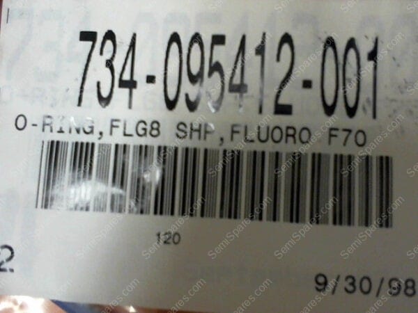 734-095412-001 | O-RING,FLG8 SHP,FLUORO F70 - Image 3