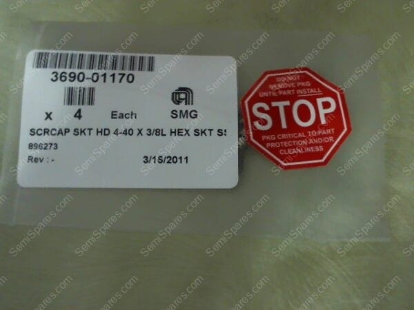 3690-01170 | SCRCAP SKT HS 4-40 V 3/8L HEX SKT SS - Image 4